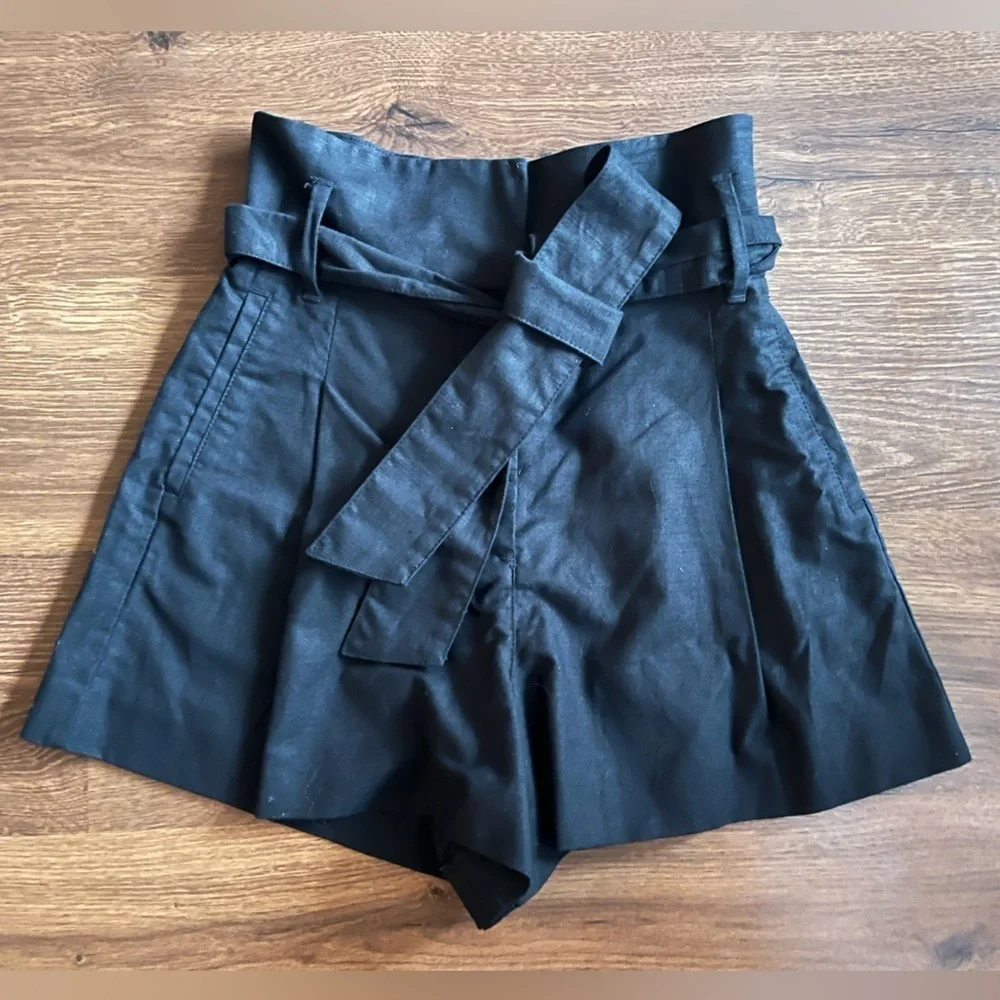 High Waisted Belted Dressy Shorts - Picture 3 of 10
